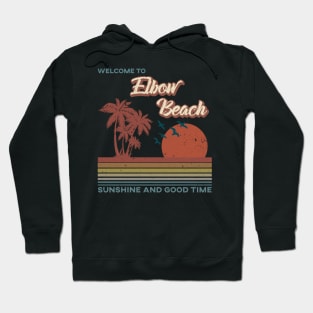 Elbow Beach Retro Sunset - Elbow Beach Hoodie